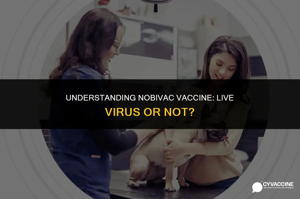 is nobivac vaccine a live virus