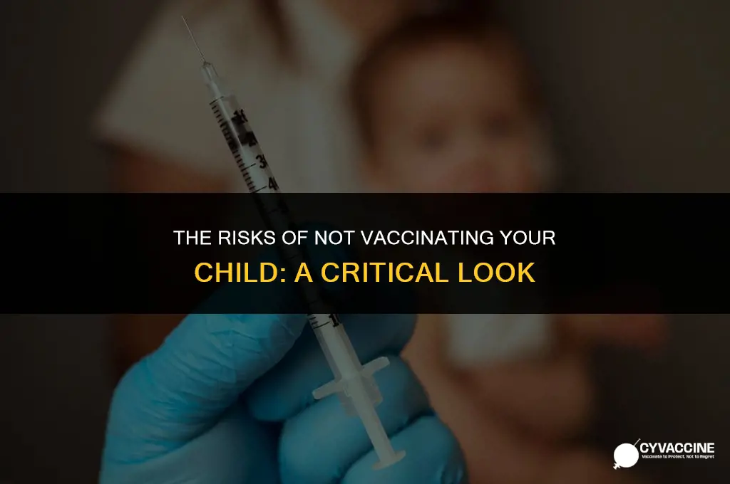 is not vaccinating your child dangerous