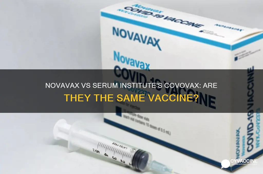 is novavax vaccine the same as serum of india