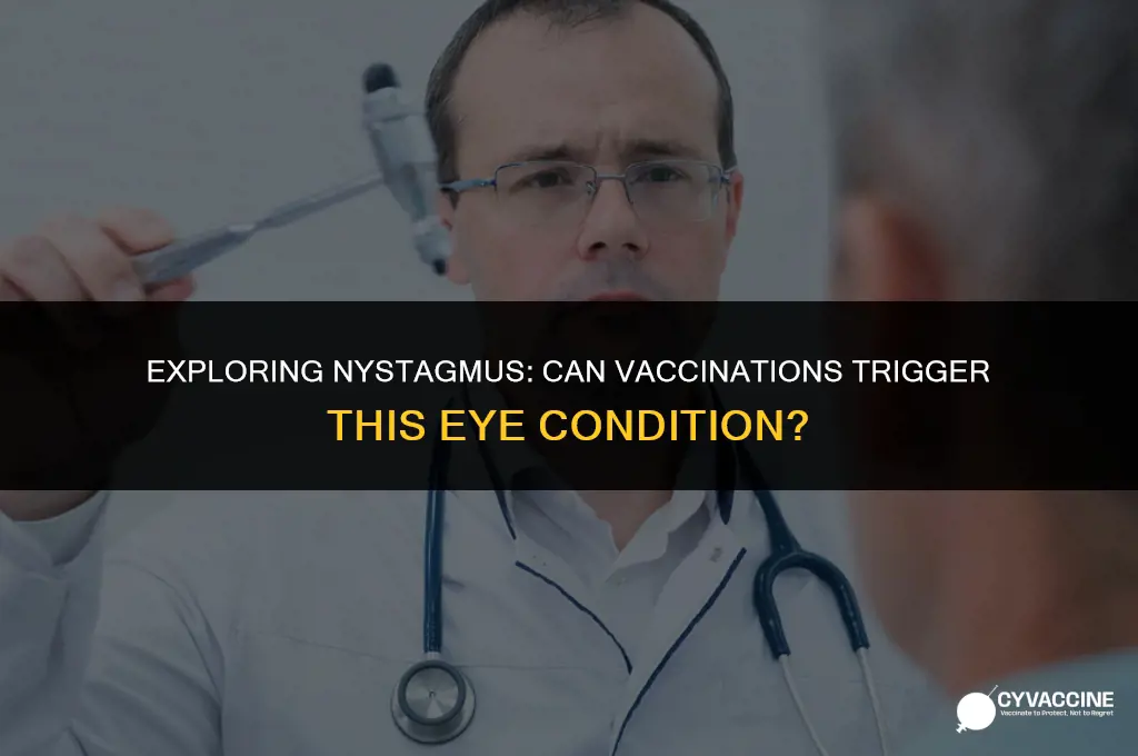 is nystagmus acquired after a vaccination