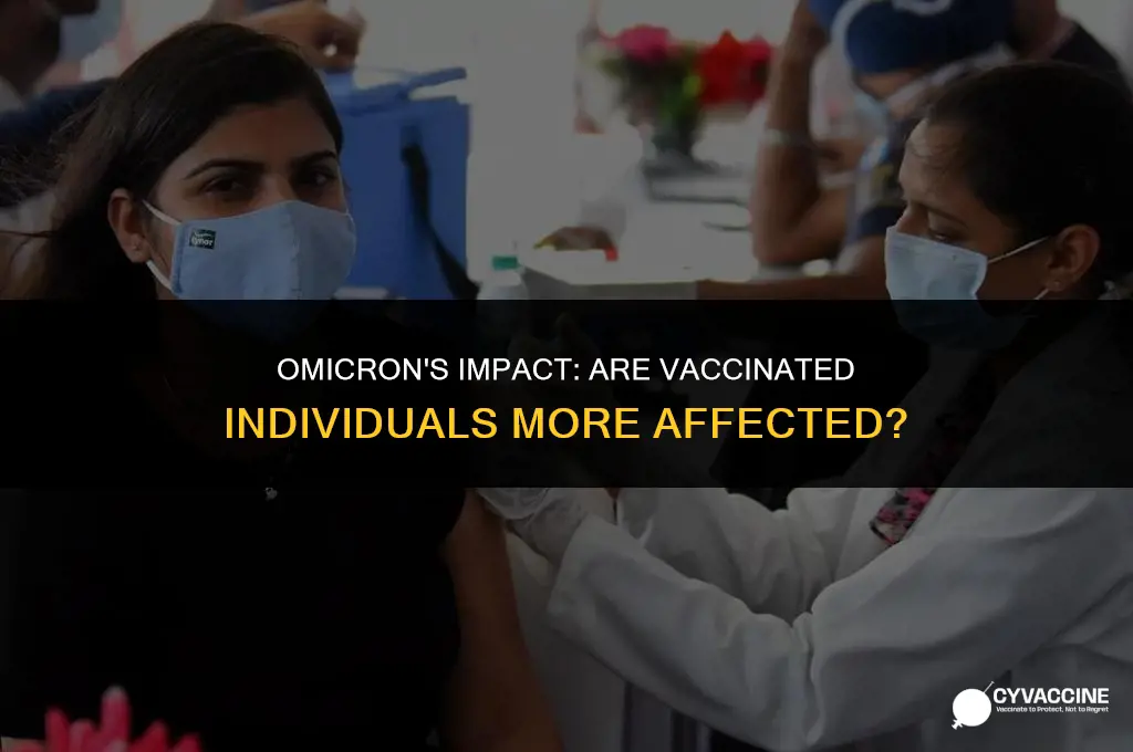 is omicron affecting the vaccinated more