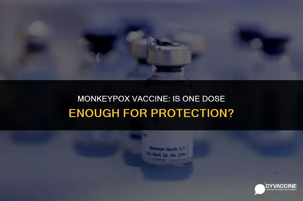 is one monkey pox vaccine enough