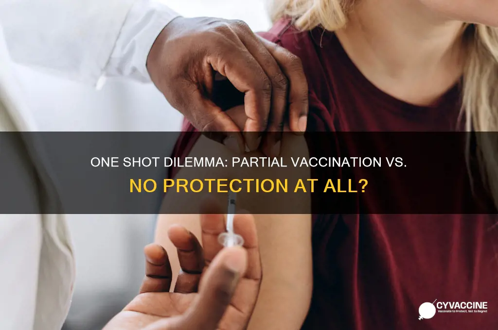 is one shot of vaccine better than none