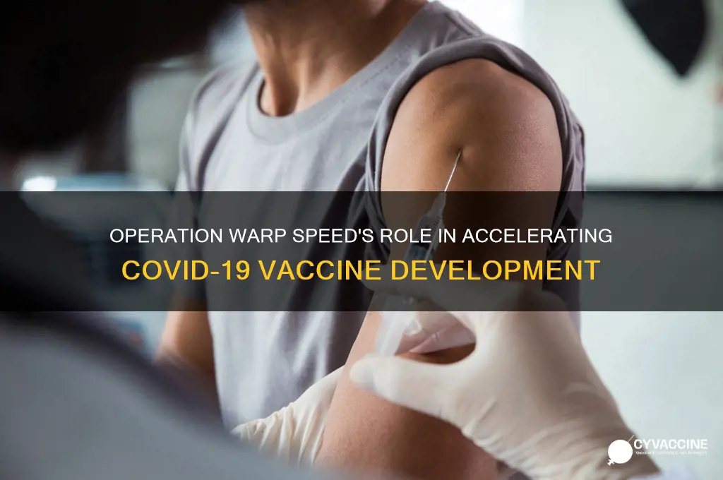 is operation warp speed responsible for the vaccine