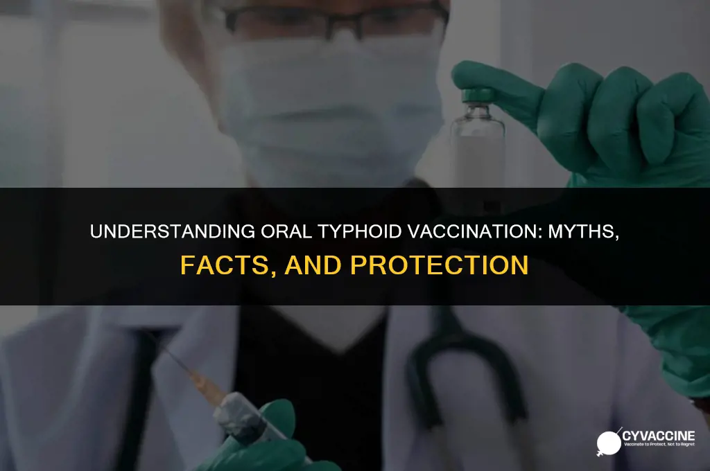 is oral typhoid a live vaccine