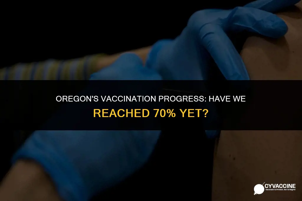 is oregon at 70 vaccinated yet