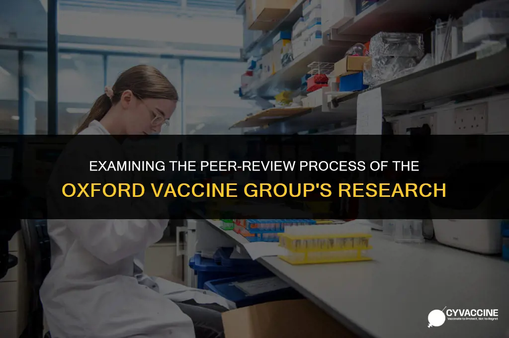 is oxford vaccine group peer reviewed
