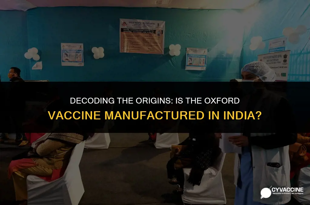 is oxford vaccine made in india