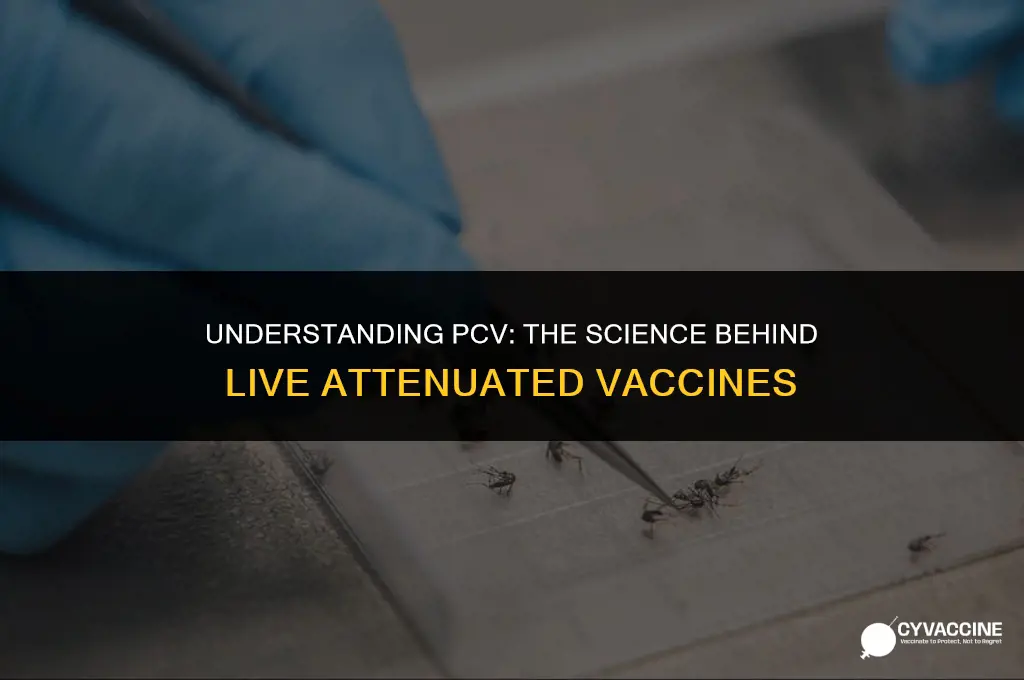 is pcv a live attenuated vaccine