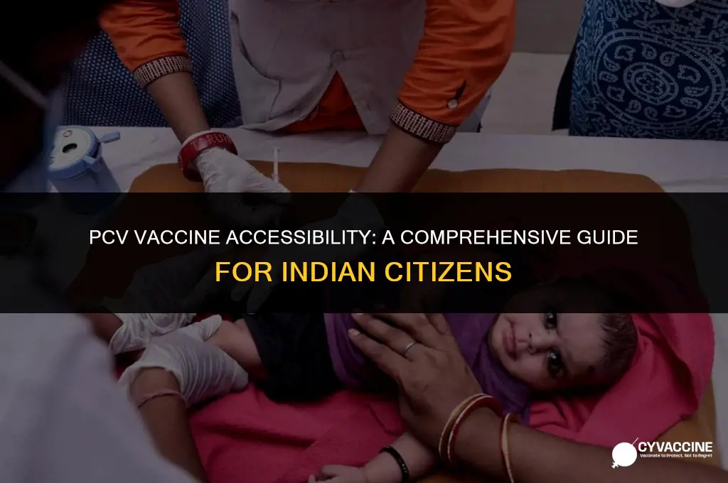 is pcv vaccine free in india