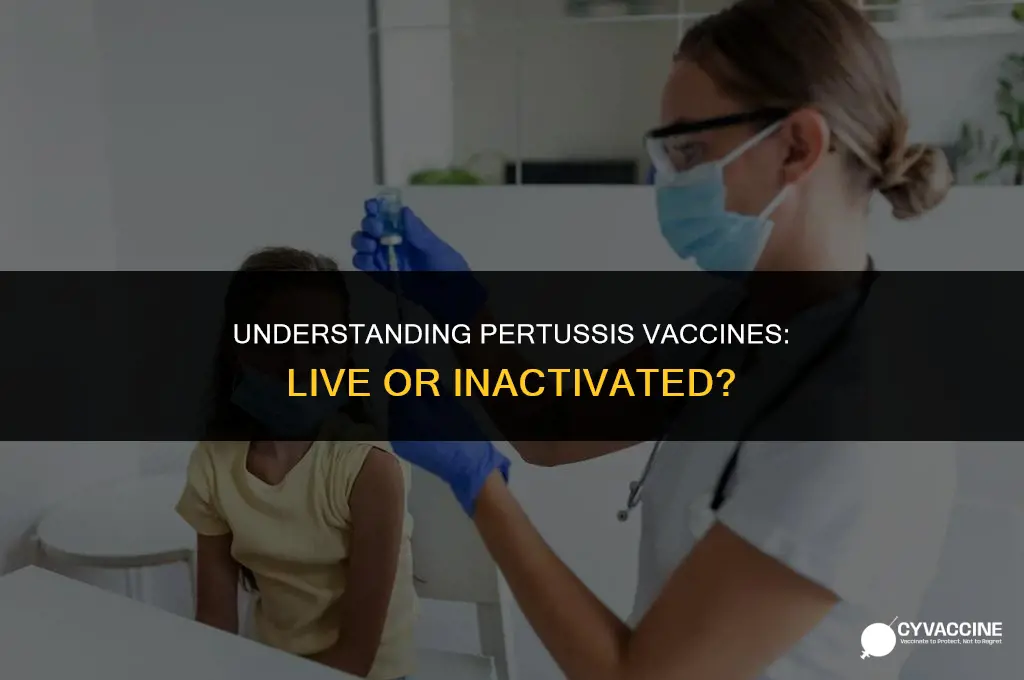 is pertussis shot a live vaccine