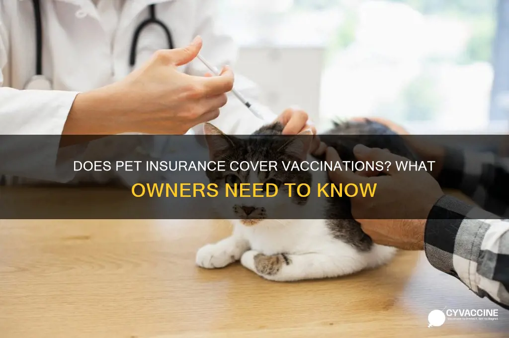 is pet vaccination covered by insurance