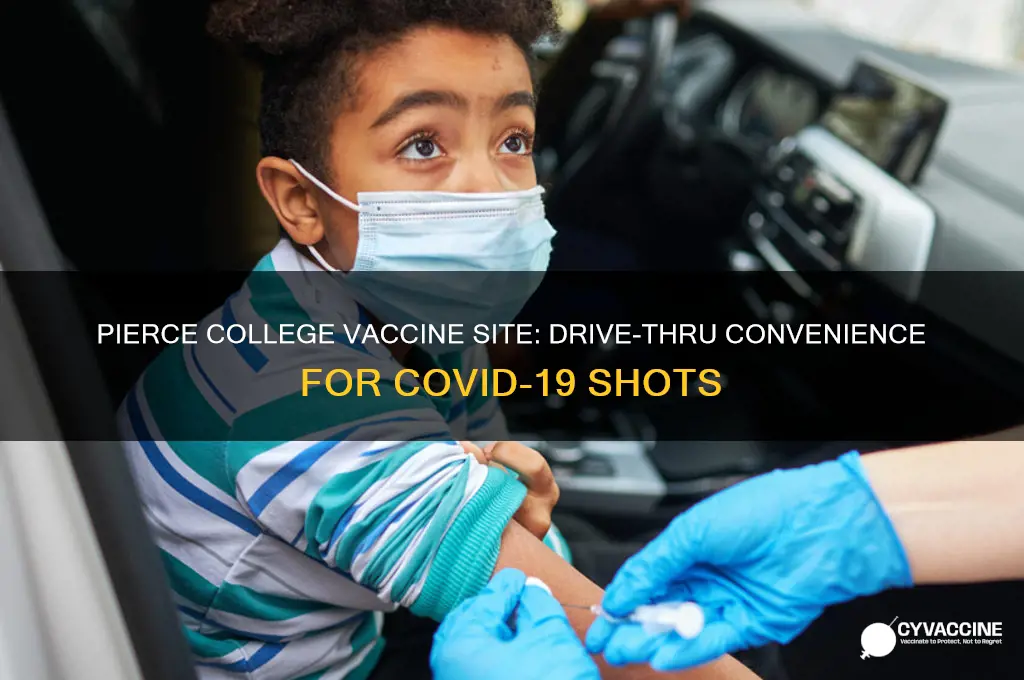 is pierce college vaccine site a drive thru