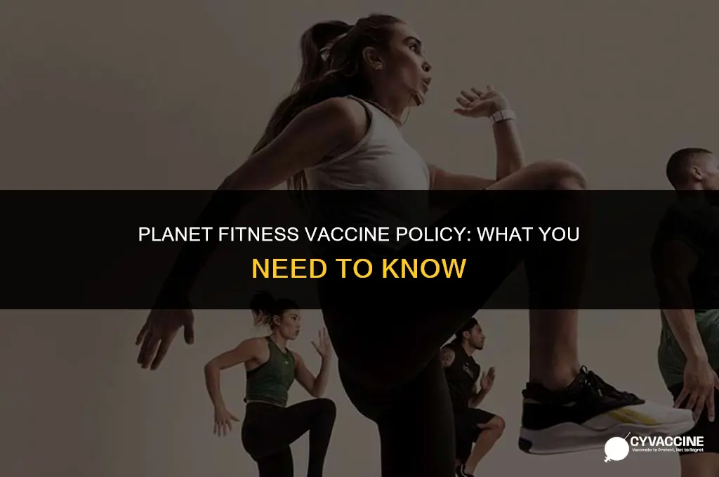 is planet fitness asking for vaccine