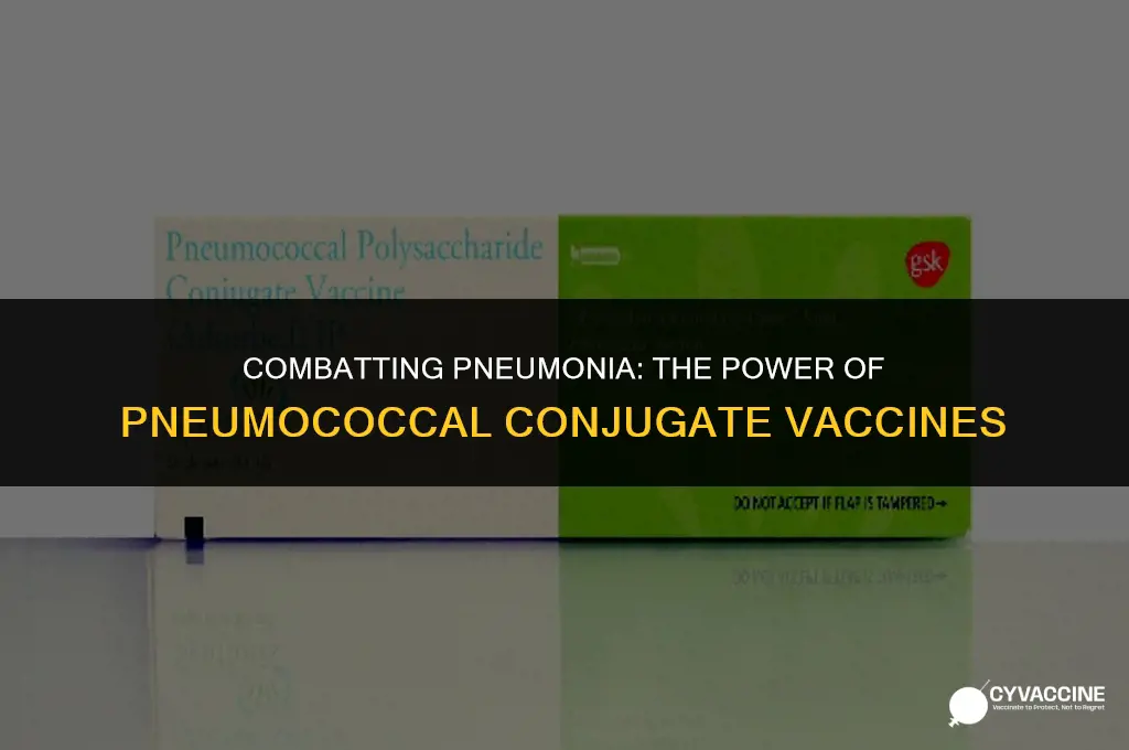 is pneumococcal conjugate a pneumonia vaccine