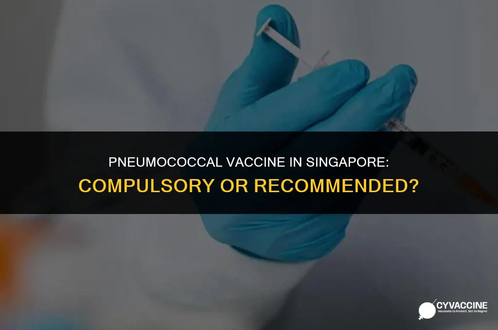 is pneumococcal vaccine compulsory in singapore