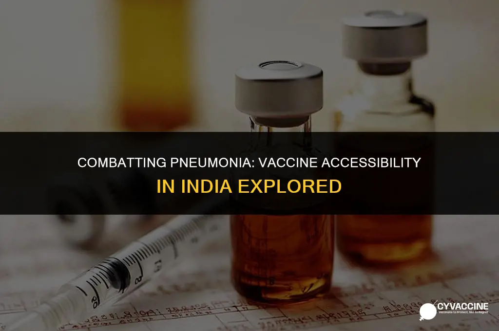 is pneumonia vaccine available in india