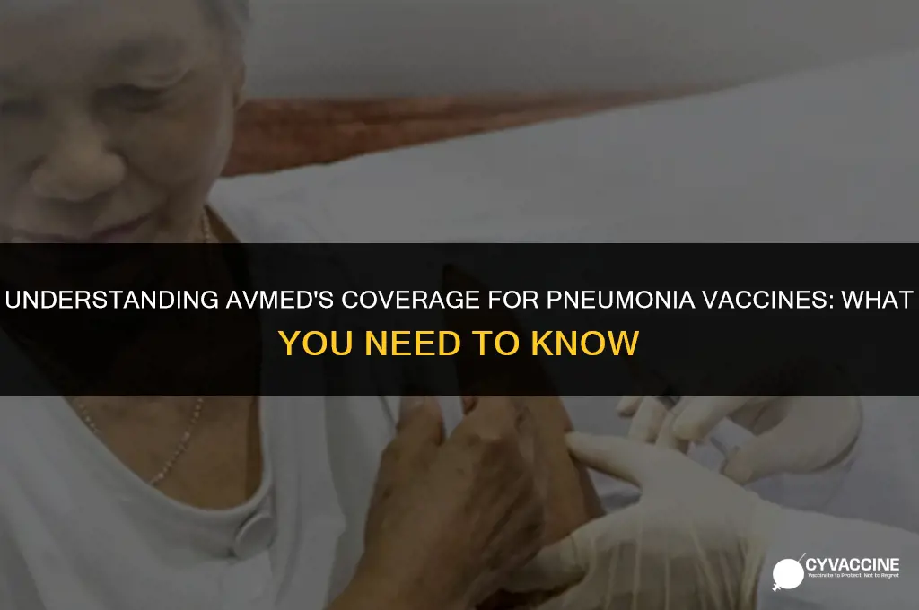 is pneumonia vaccine covered by avmed