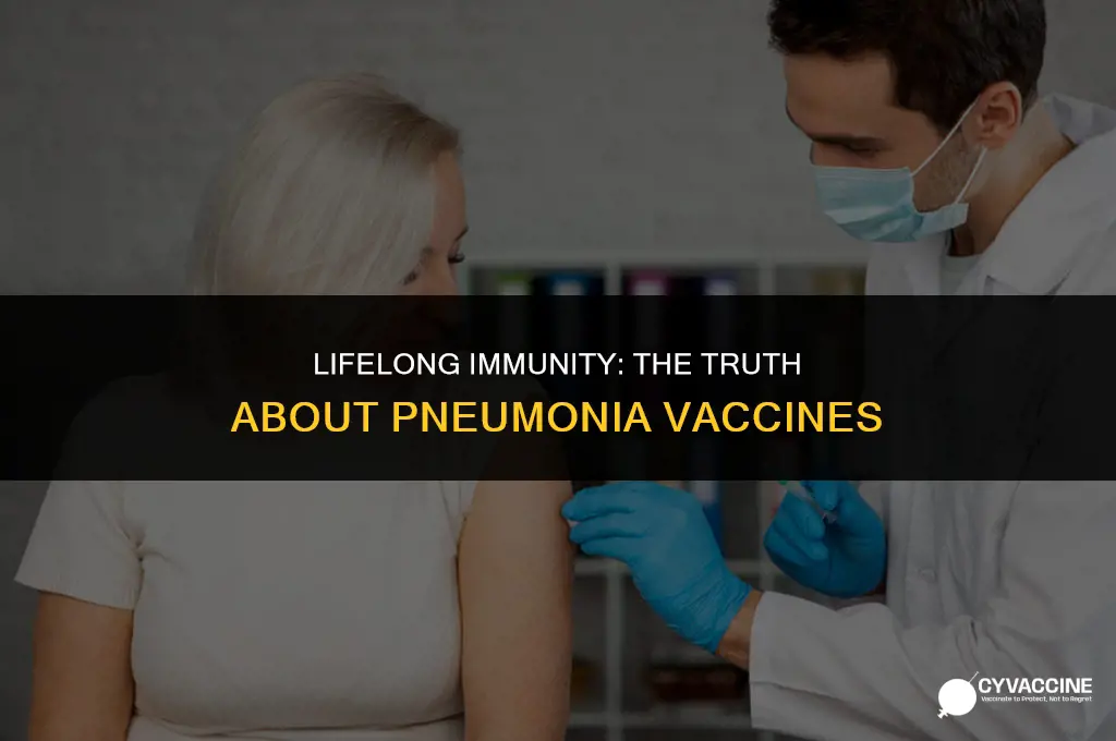 is pneumonia vaccine good for life