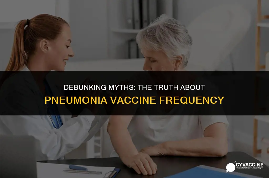 is pneumonia vaccine one time only