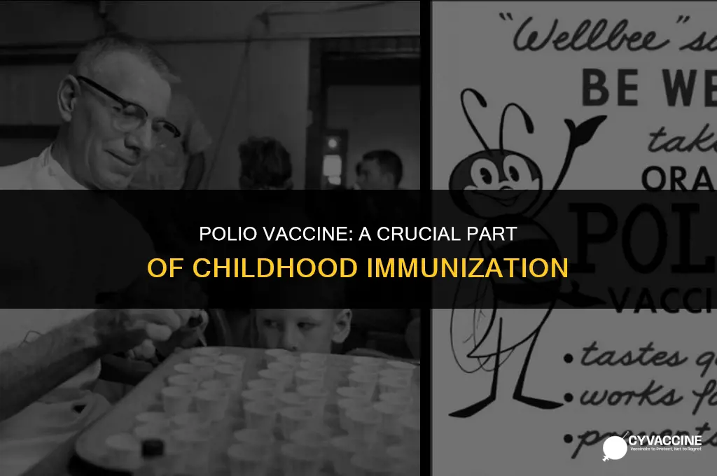 is polio a routine childhood vaccine