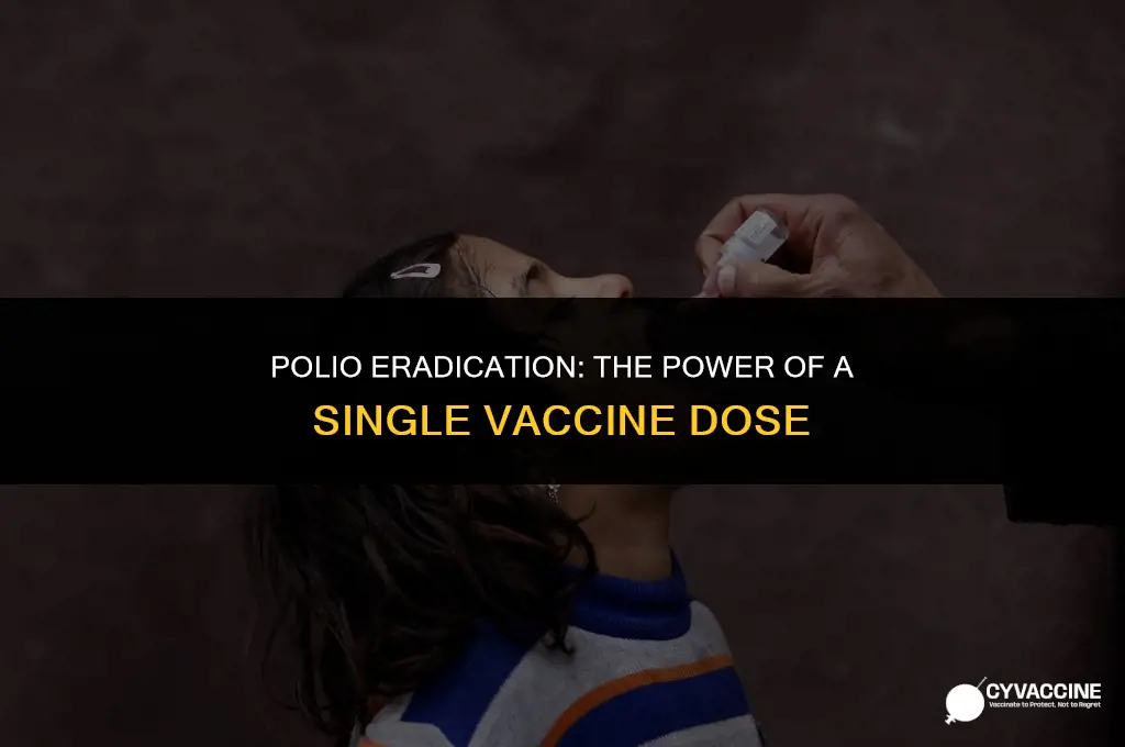 is polio cured with 1 vaccine