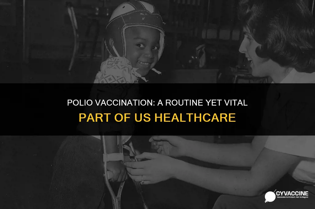 is polio vaccination routine in us