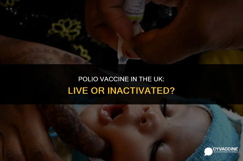 is polio vaccine live in uk