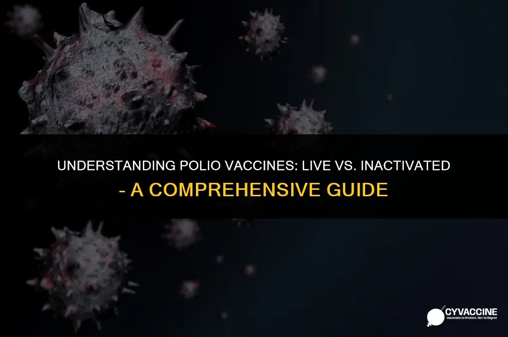 is polio vaccine live or inactivated