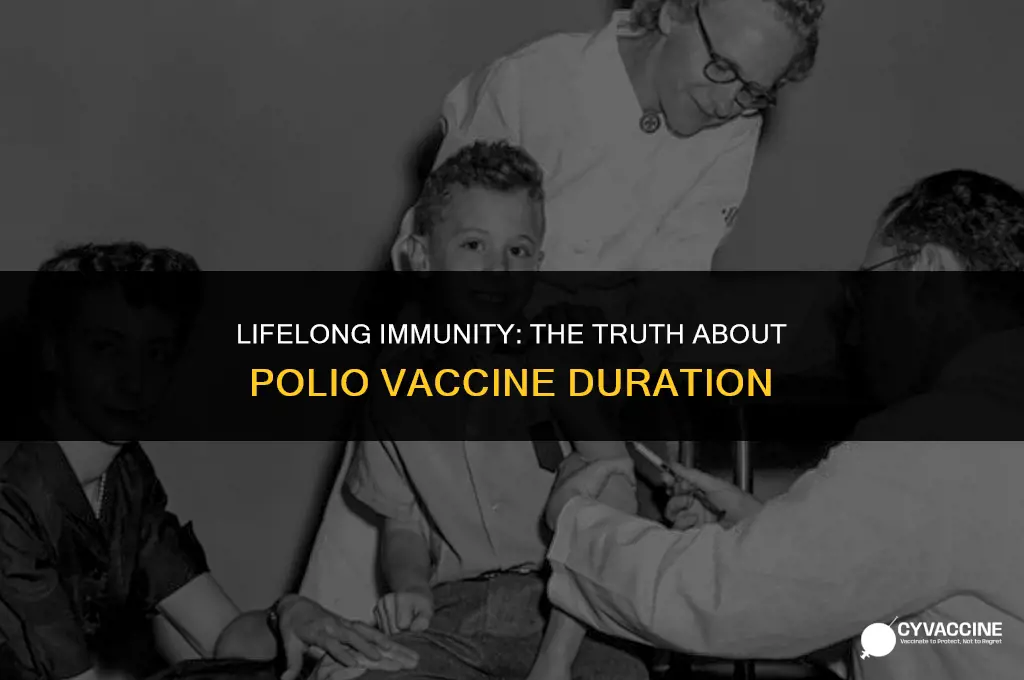 is polio vaccine one for life