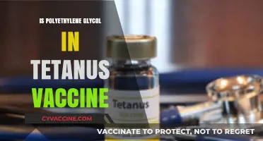 Exploring the Role of Polyethylene Glycol in Tetanus Vaccines