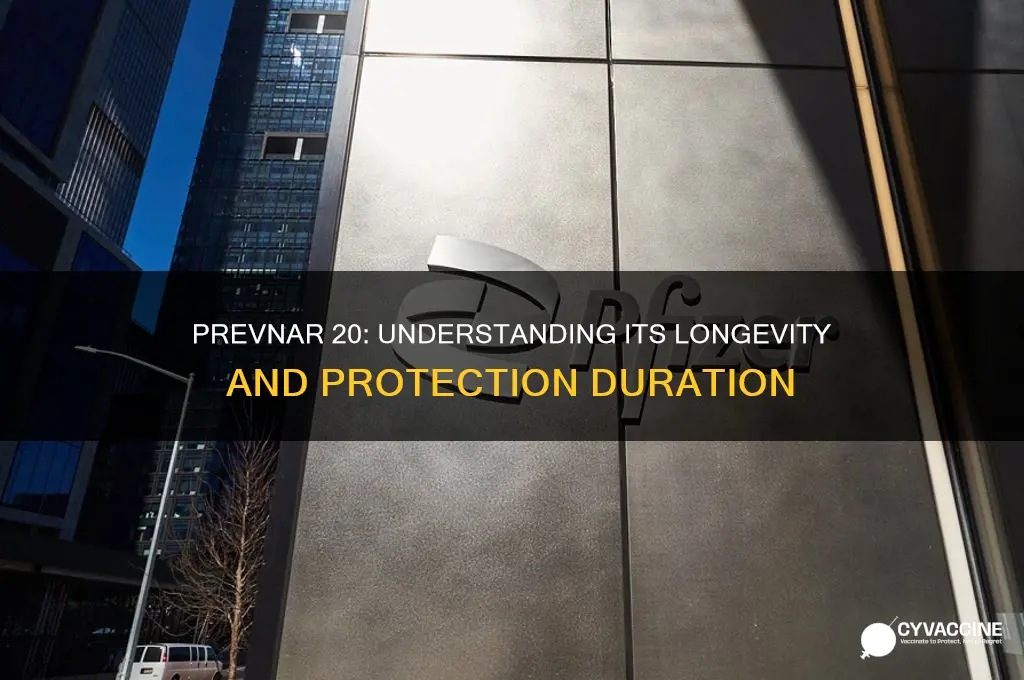 is prevnar 20 a lifetime vaccine