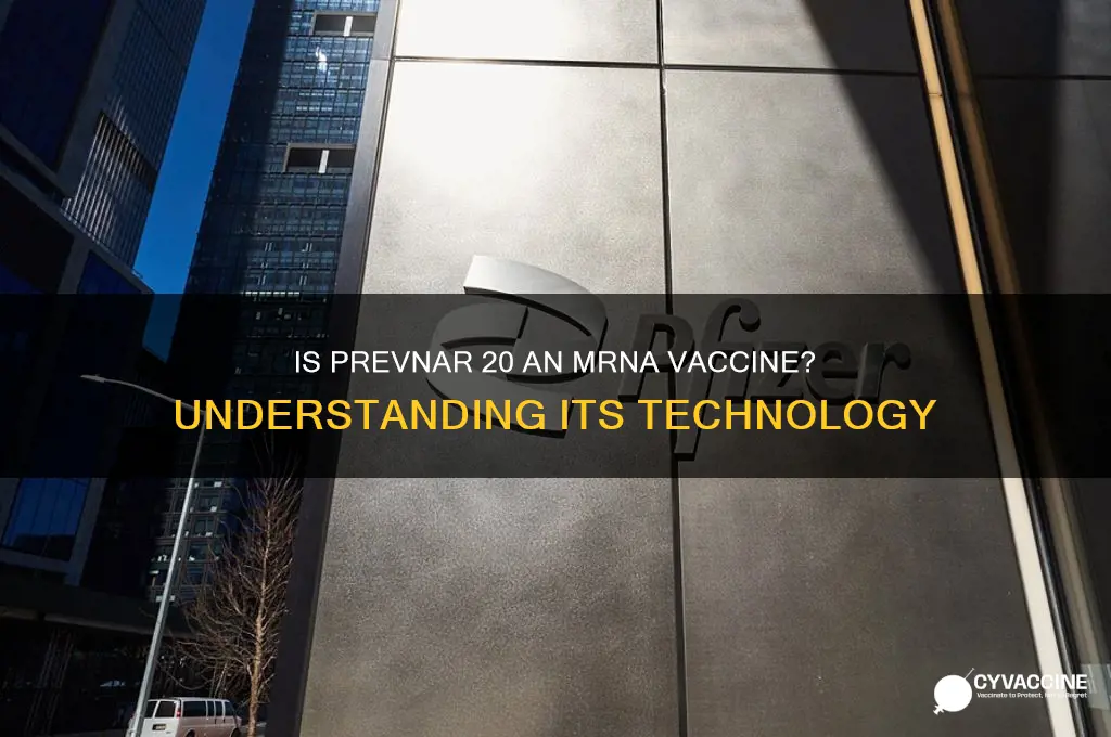 is prevnar 20 an mrna vaccine