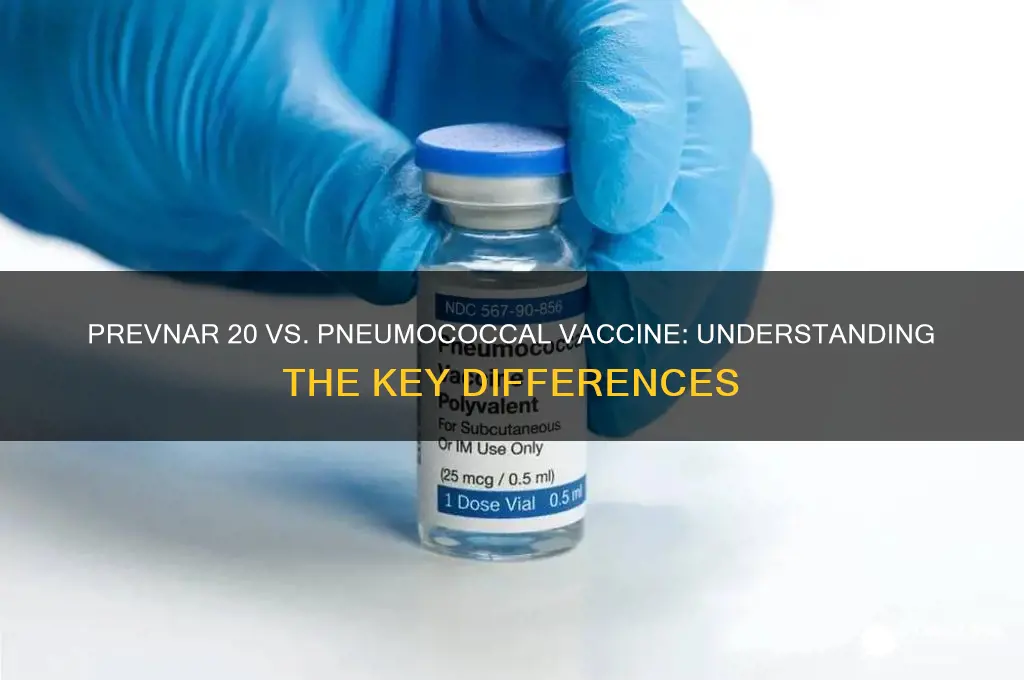 is prevnar 20 the same as pneumococcal vaccine