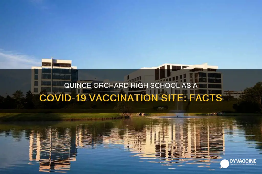 is quince orchard high school a vaccination site