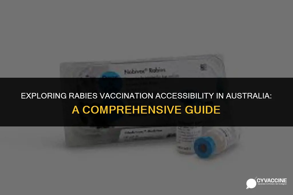 is rabies vaccine free in australia