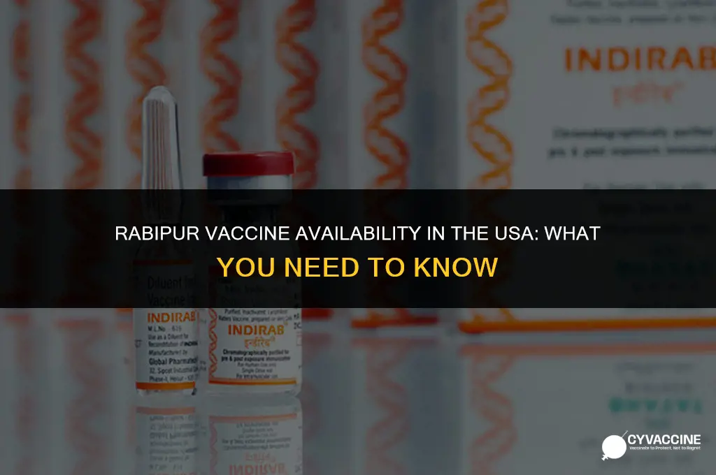 is rabipur vaccine available in usa