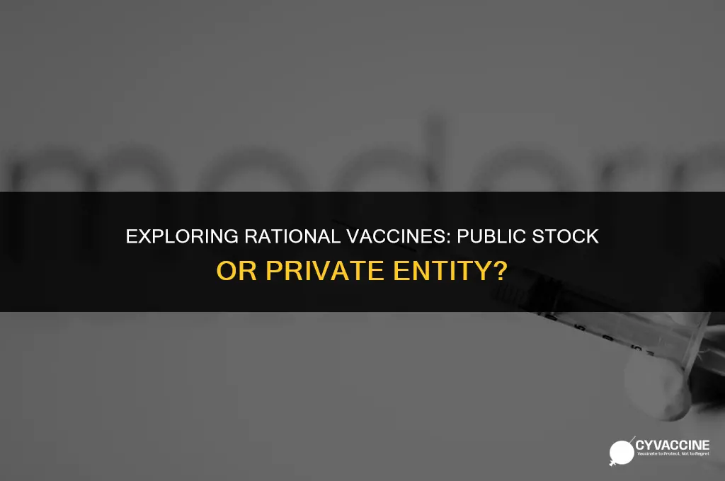 is rational vaccines a public stock