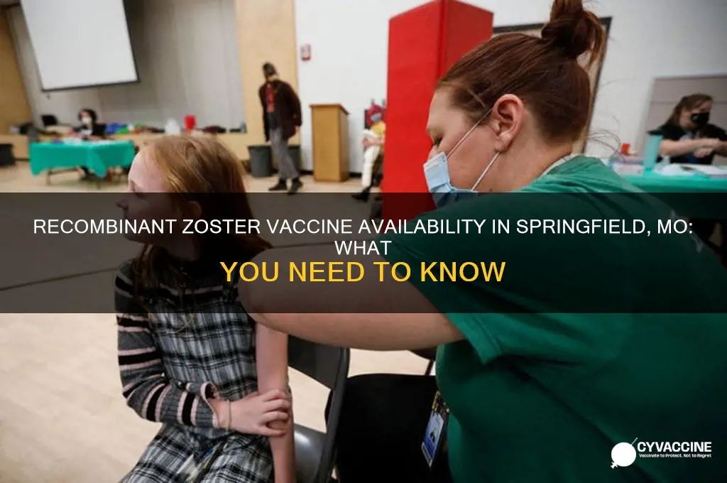 is recombinant zoster vaccine available in springfield mo
