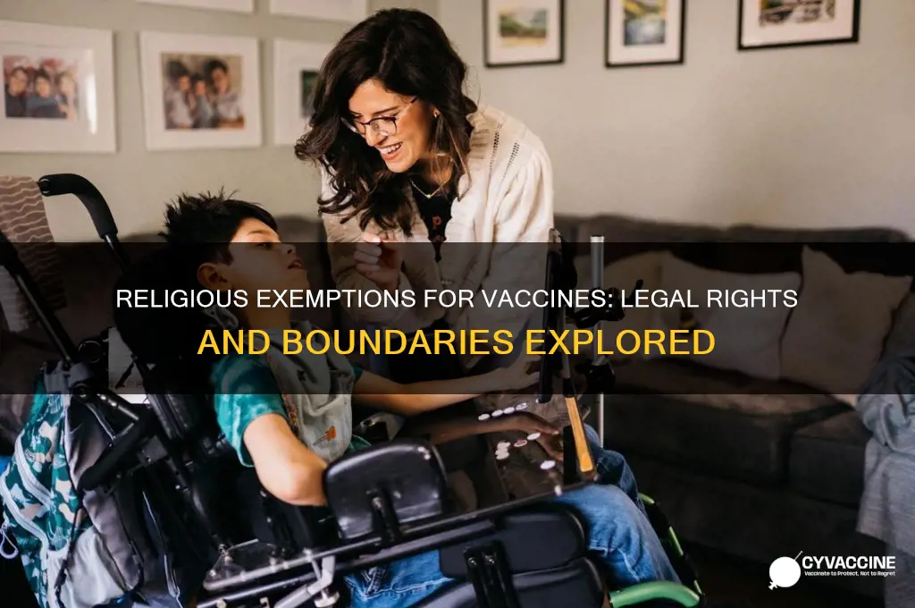is refusal of vaccines under religion protected under the law