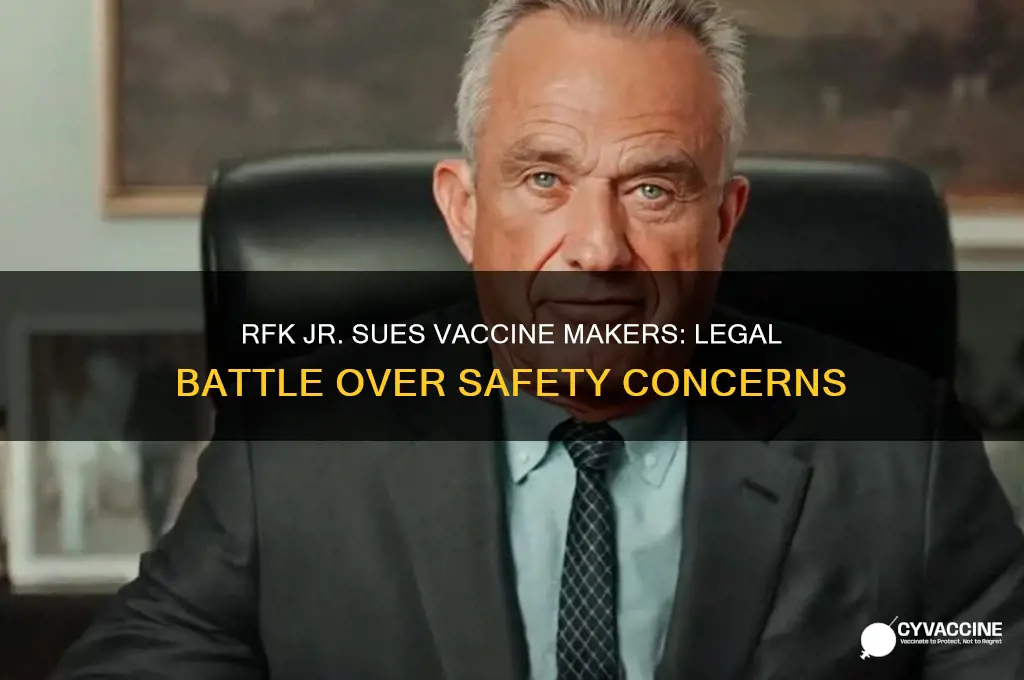 is rfk jr filing suit against vaccine makers