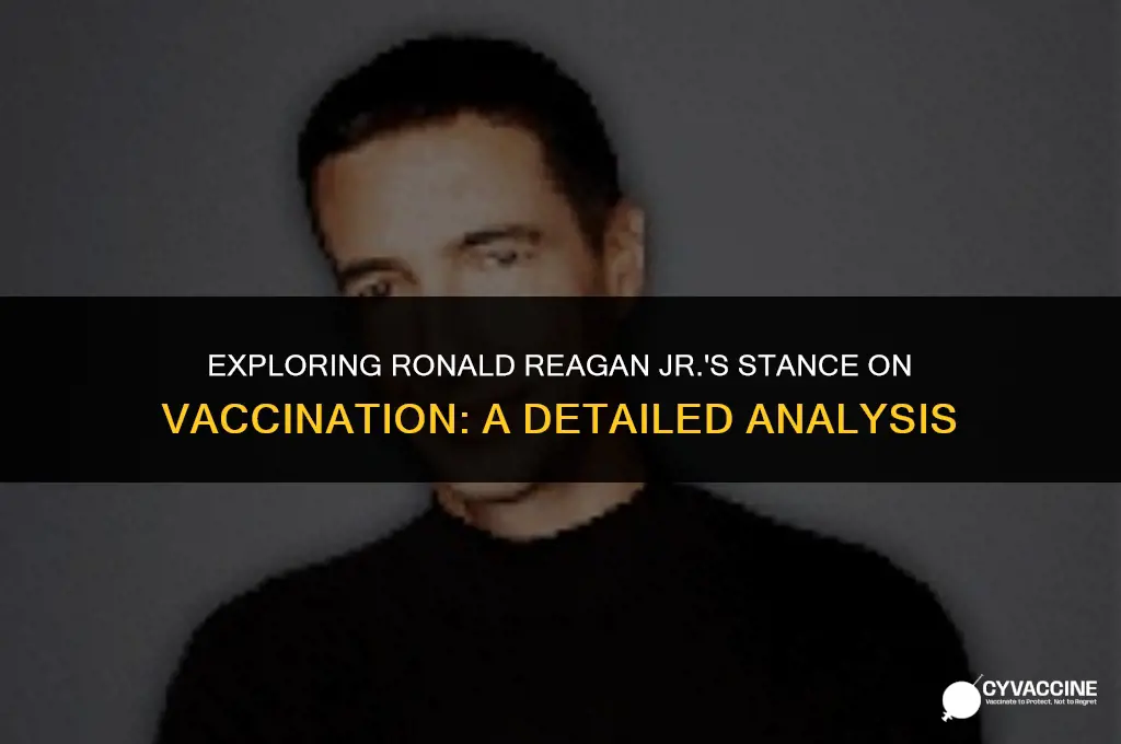 is ronald reagan jr anti vaccines