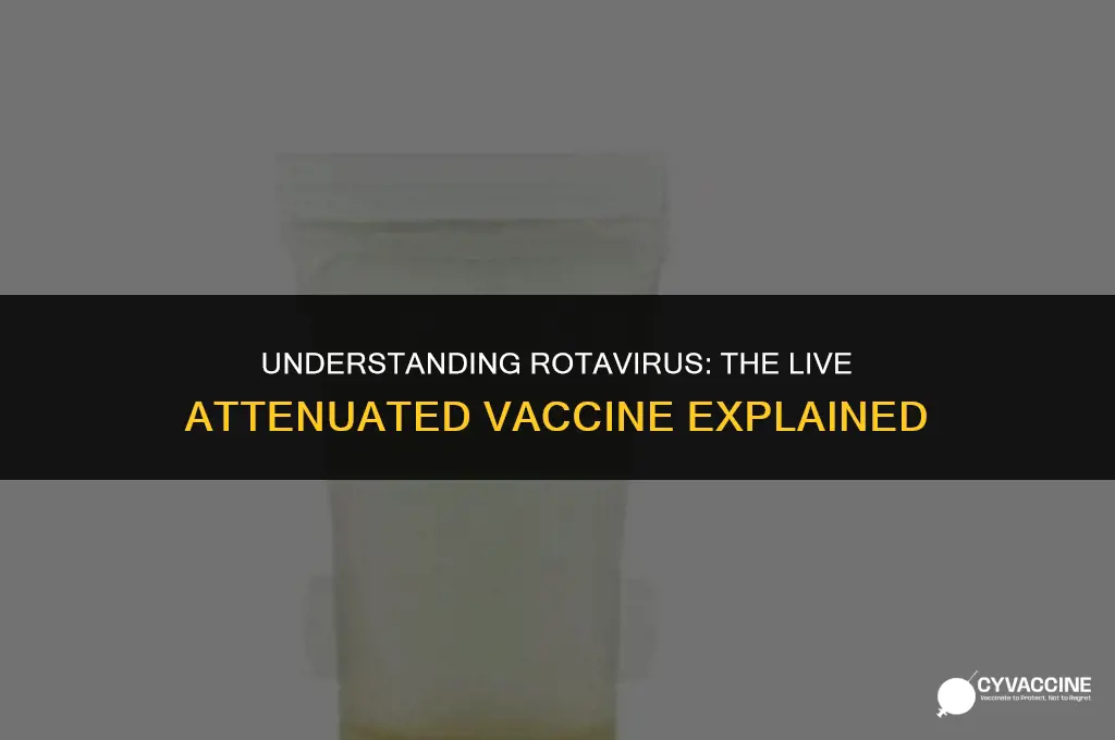 is rotavirus a live attenuated vaccine