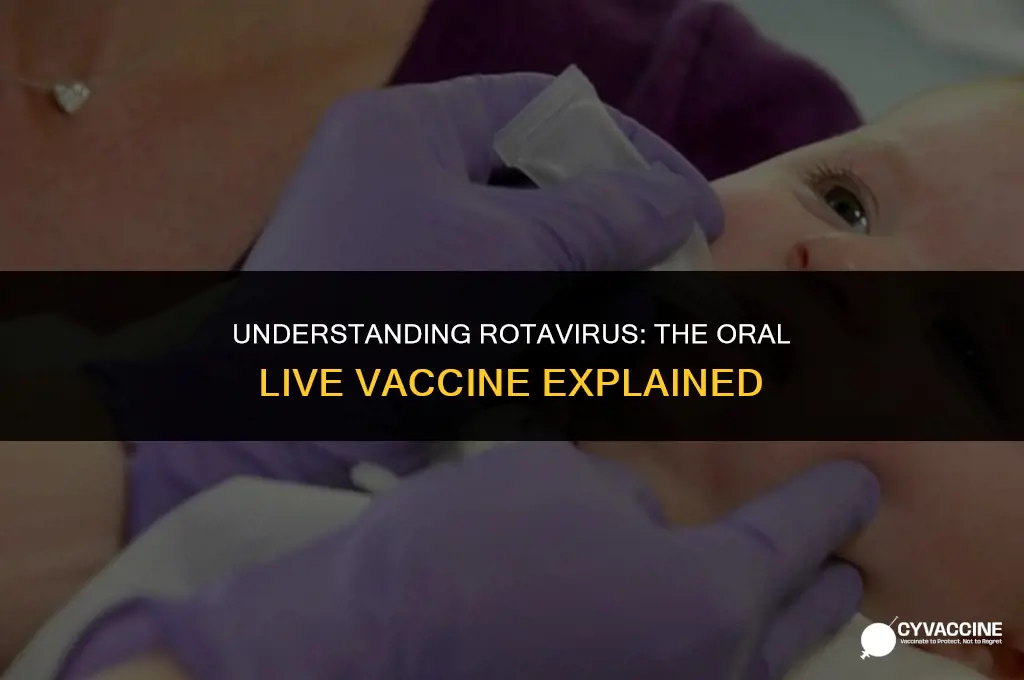 is rotavirus a live vaccine oral