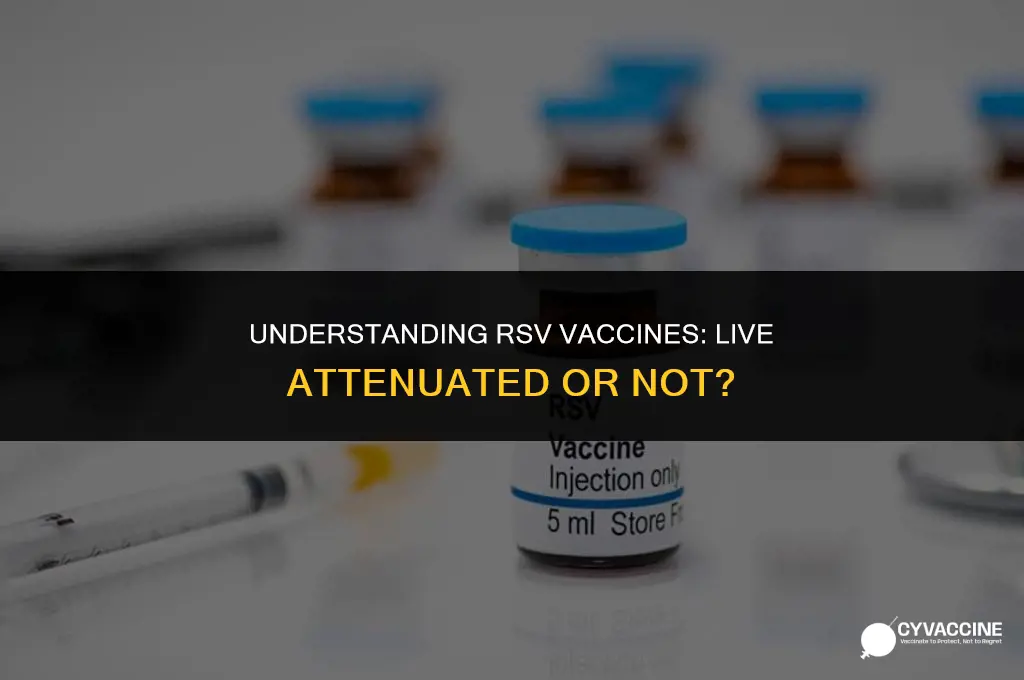 is rsv a live attenuated vaccine