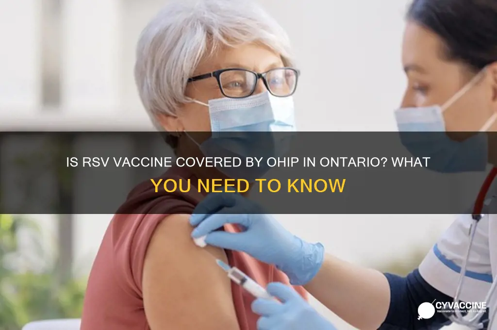 is rsv vaccine covered by ohip in ontario