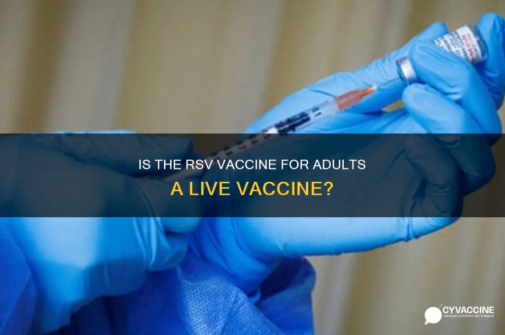 is rsv vaccine for adults a live vaccine