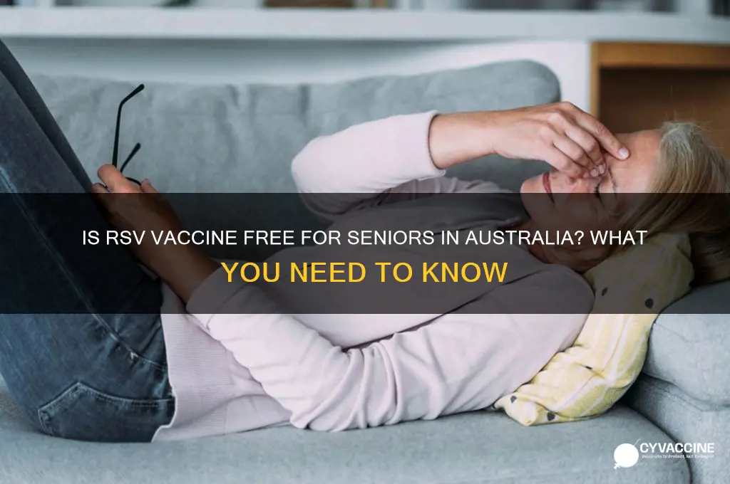 is rsv vaccine free for seniors in australia