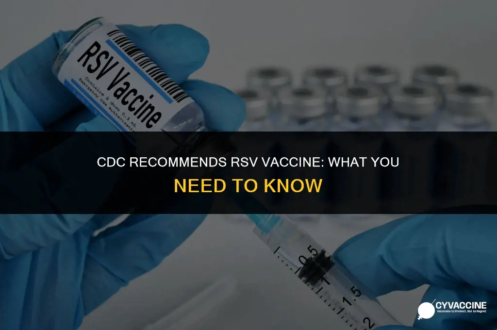 is rsv vaccine recommended by cdc