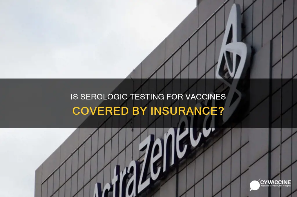 is serologic testing for vaccines covered by insurance